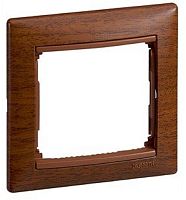 Рамка горизонтальная Legrand Valena 1-м. тонированное дерево картинка